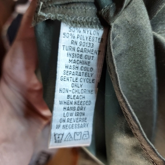 Linea By Louis Dell'olio 2X NWOT Jacket top with belt,pockets olive linen look - Picture 12 of 13